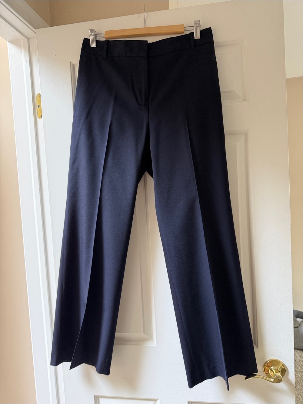 J. Crew Navy Wide-Leg Dress Pants